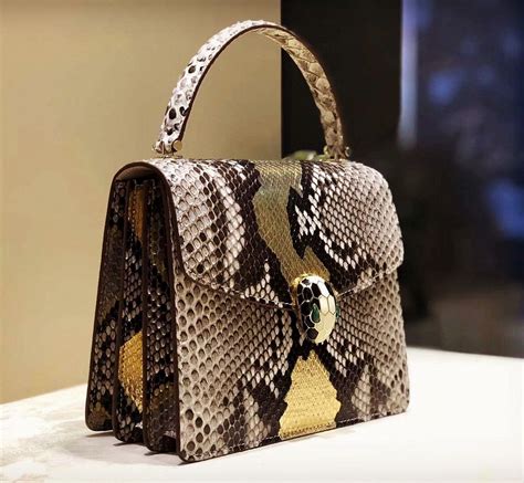 luxury snake skin bag